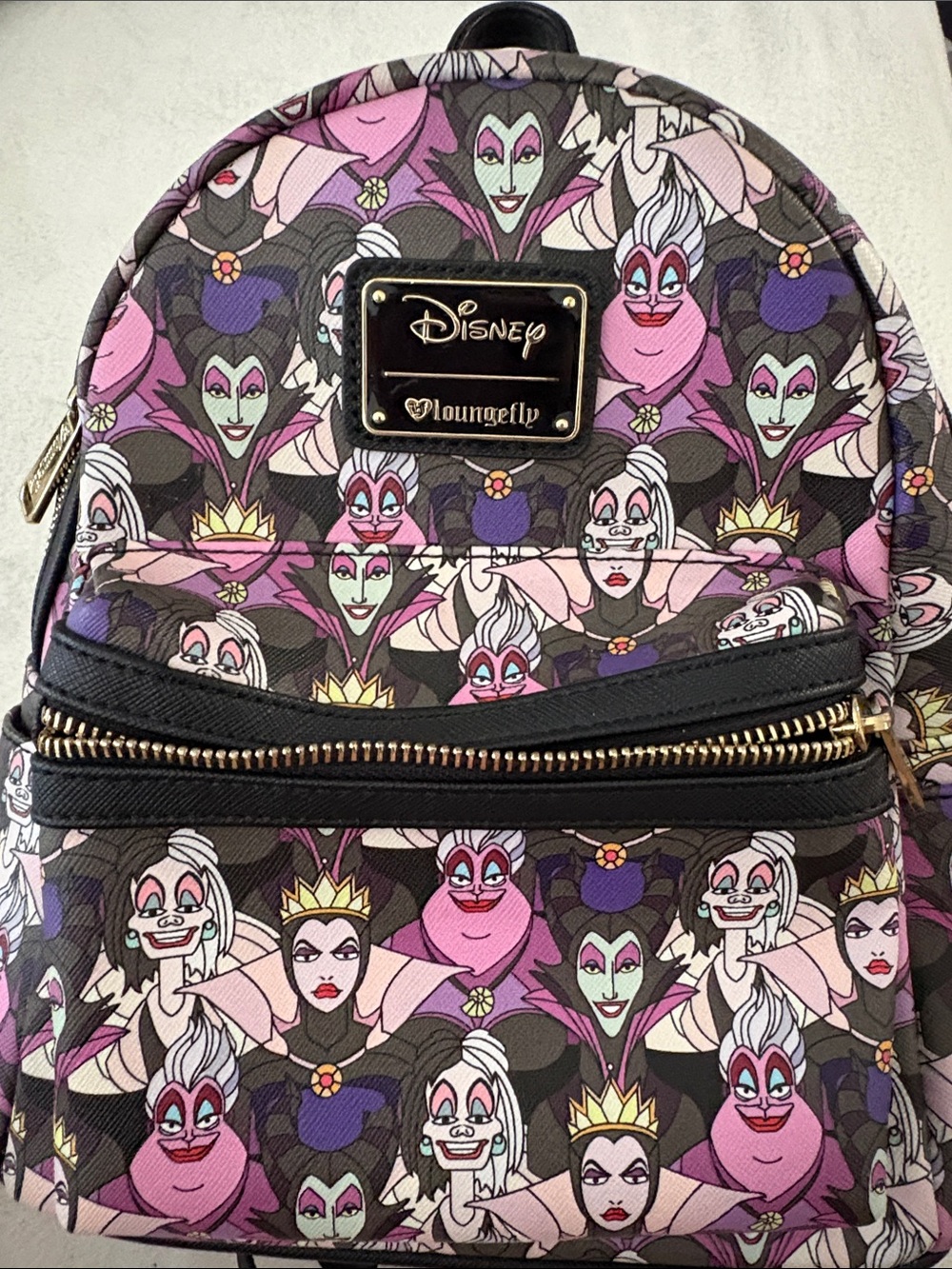 Like new Disney Loungefly Villains mini backpack